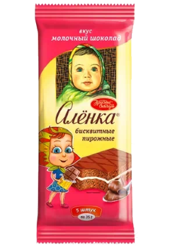 Пирожное Аленка со вкусом молочного шоколада 35 гр